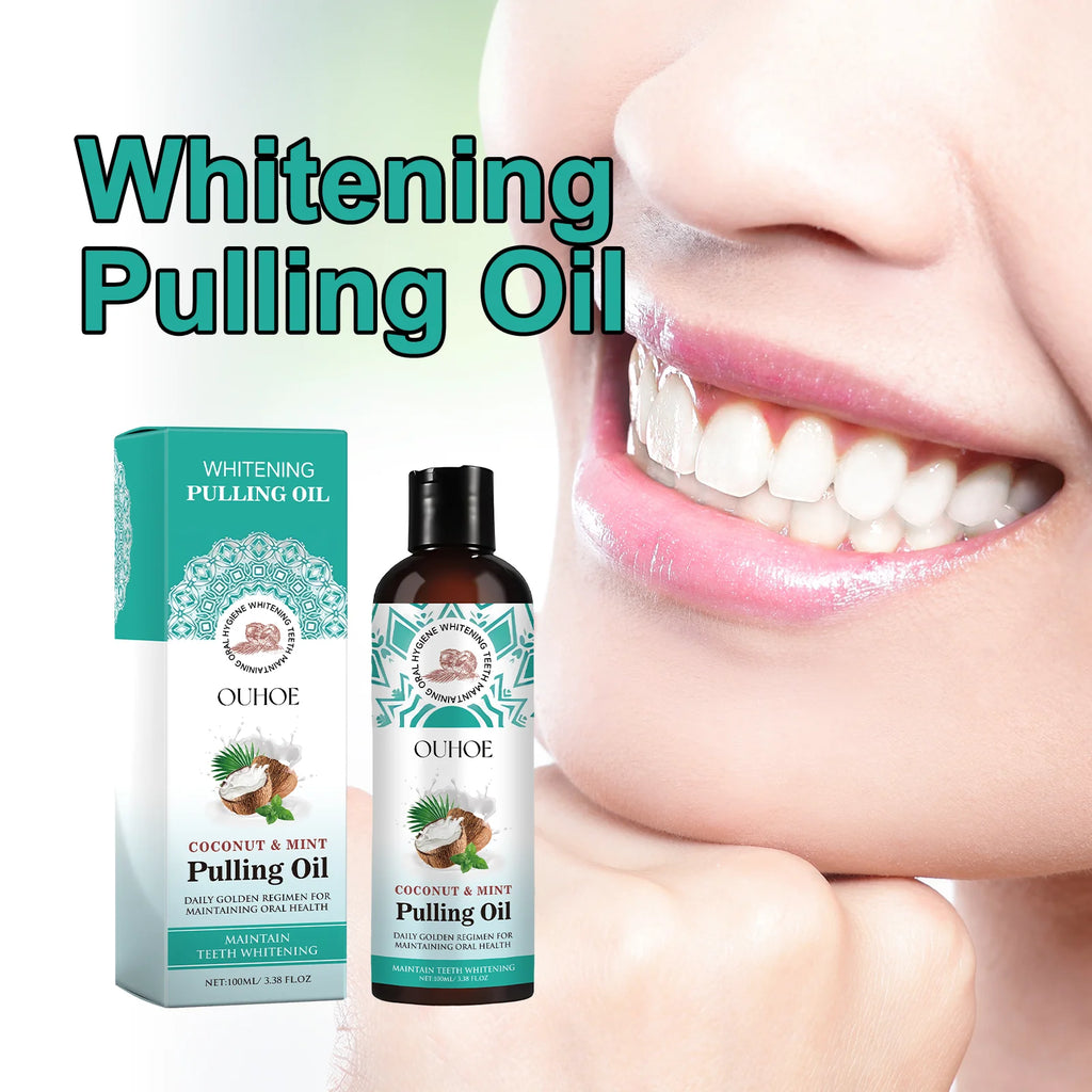 Coconut Mouthwash for Fresh Breath and Teeth Whitening Remove Bad Odor Plaque Tartar Alcohol Free Gentle Oral Care Rinse 100ml Zpaxo