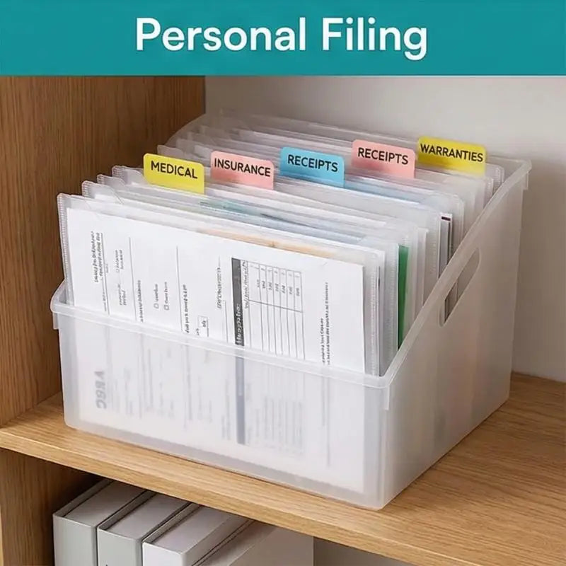 Practical PP Document Organizers 36Units Keep Papers Neat Clean