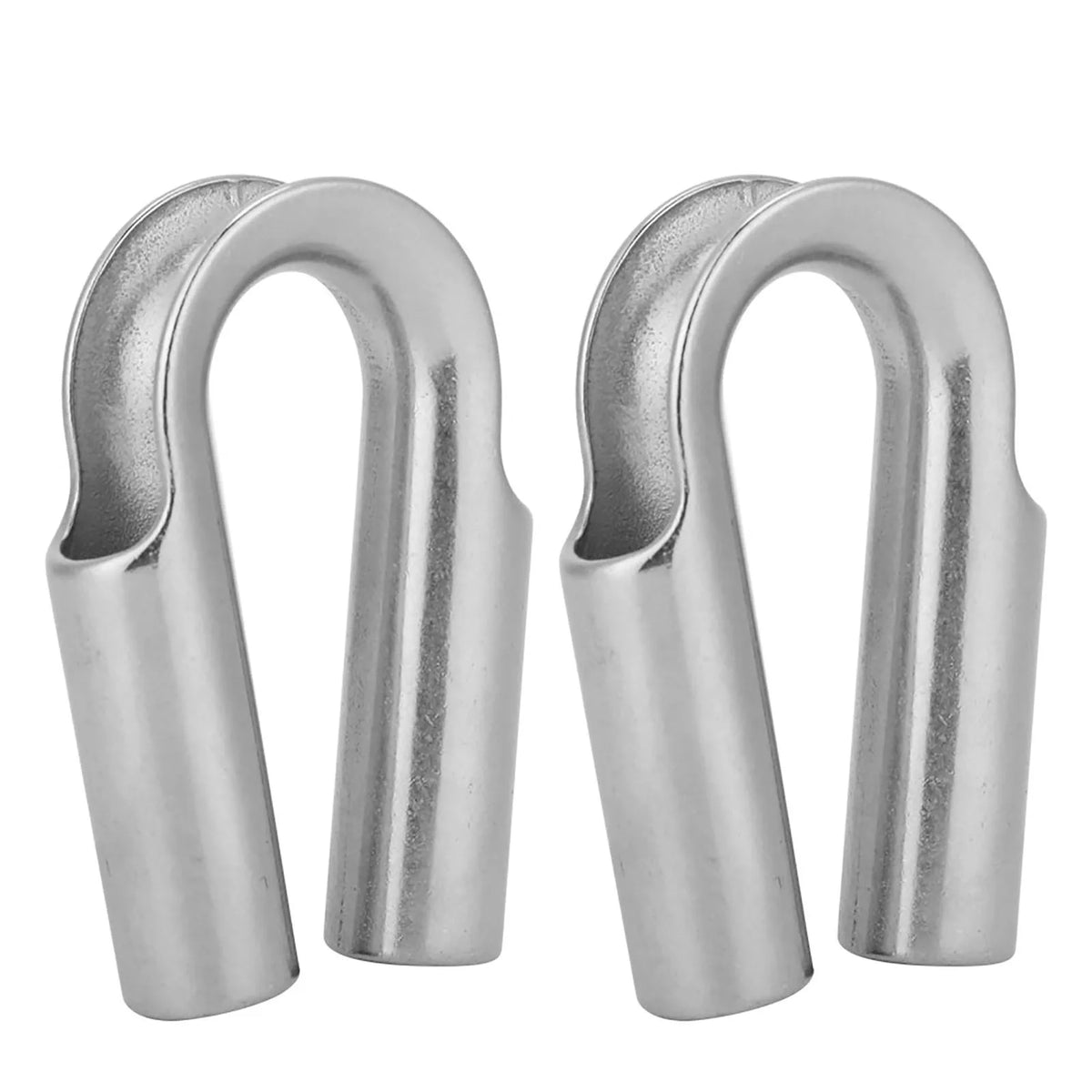 304 Stainless Steel Tube Thimble Winch Rope Boating Accessories Zpaxo 7mm 2pcs