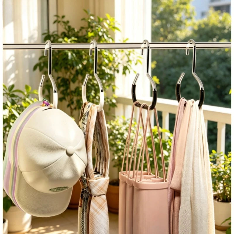 Metal Hat Rack Space Saver Hanger Scarves Ties Bags Portable Storage