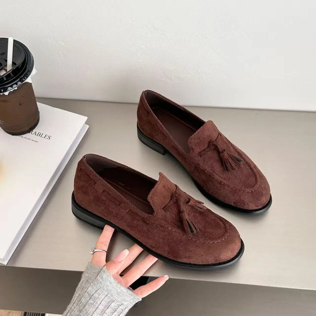 Butterfly Knot Flat Bottom Bean Shoes Women's Spring Autumn
