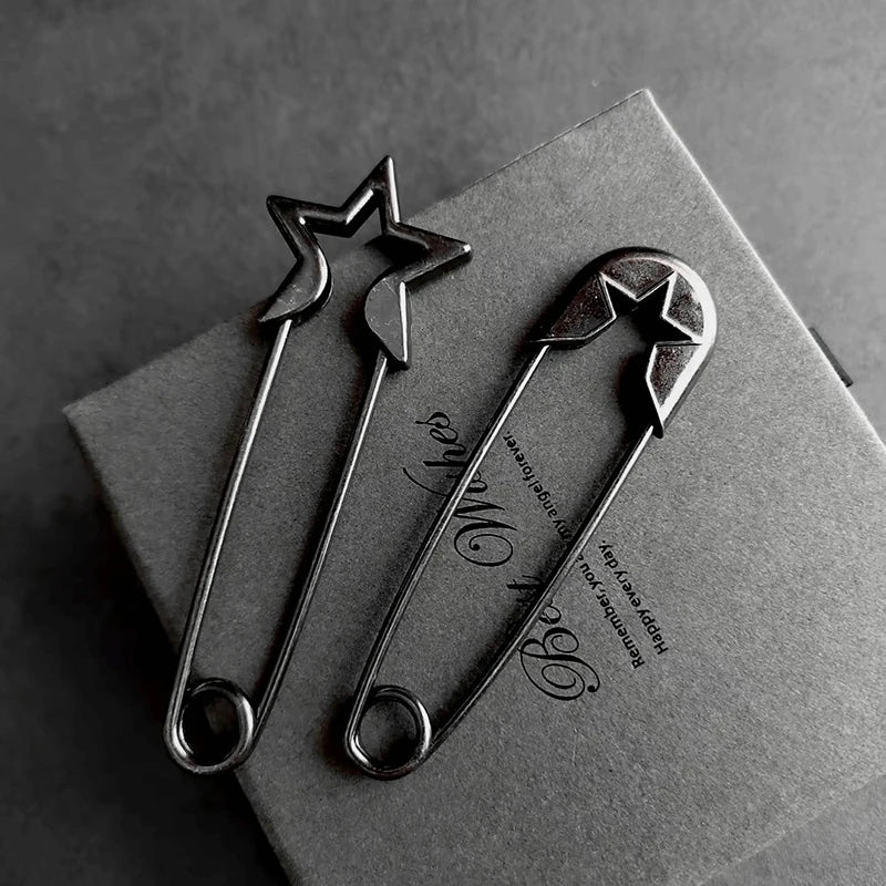 Retro Large Metal Safety Pin – Zinc Alloy for Jeans & Scarves