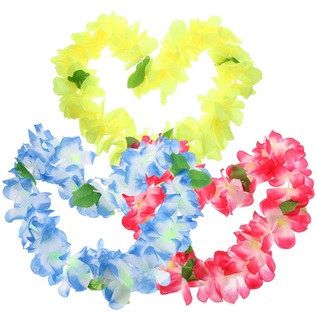 Hawaiian Flowers Loop Pet Neck Garland Exquisite Bright Tropical