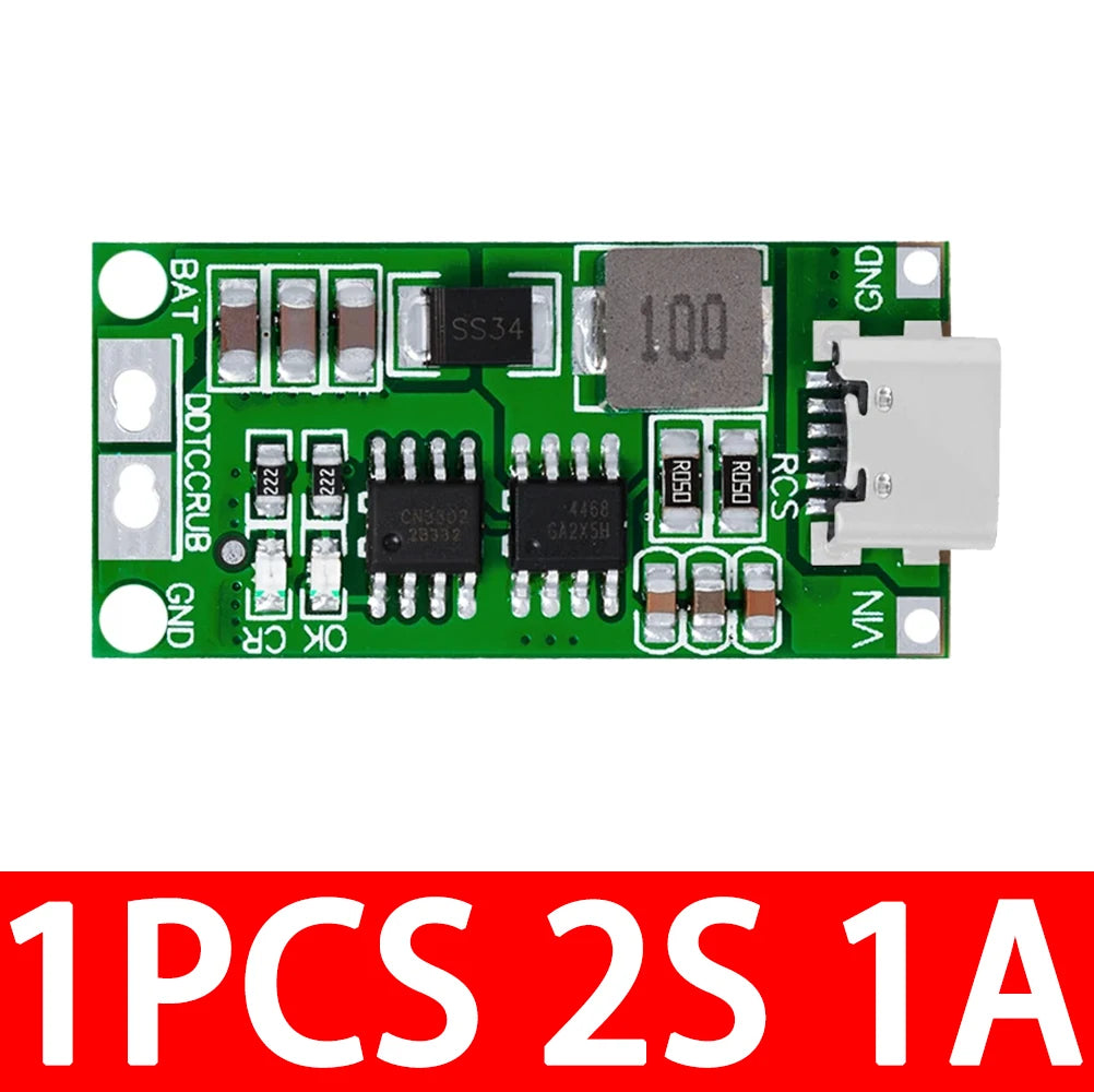 Multi-cell 2S 3S 4S Type-c 8 4V 12 6V 16 8V Step-up Boost Lipo Zpaxo 1PCS 2S 1A