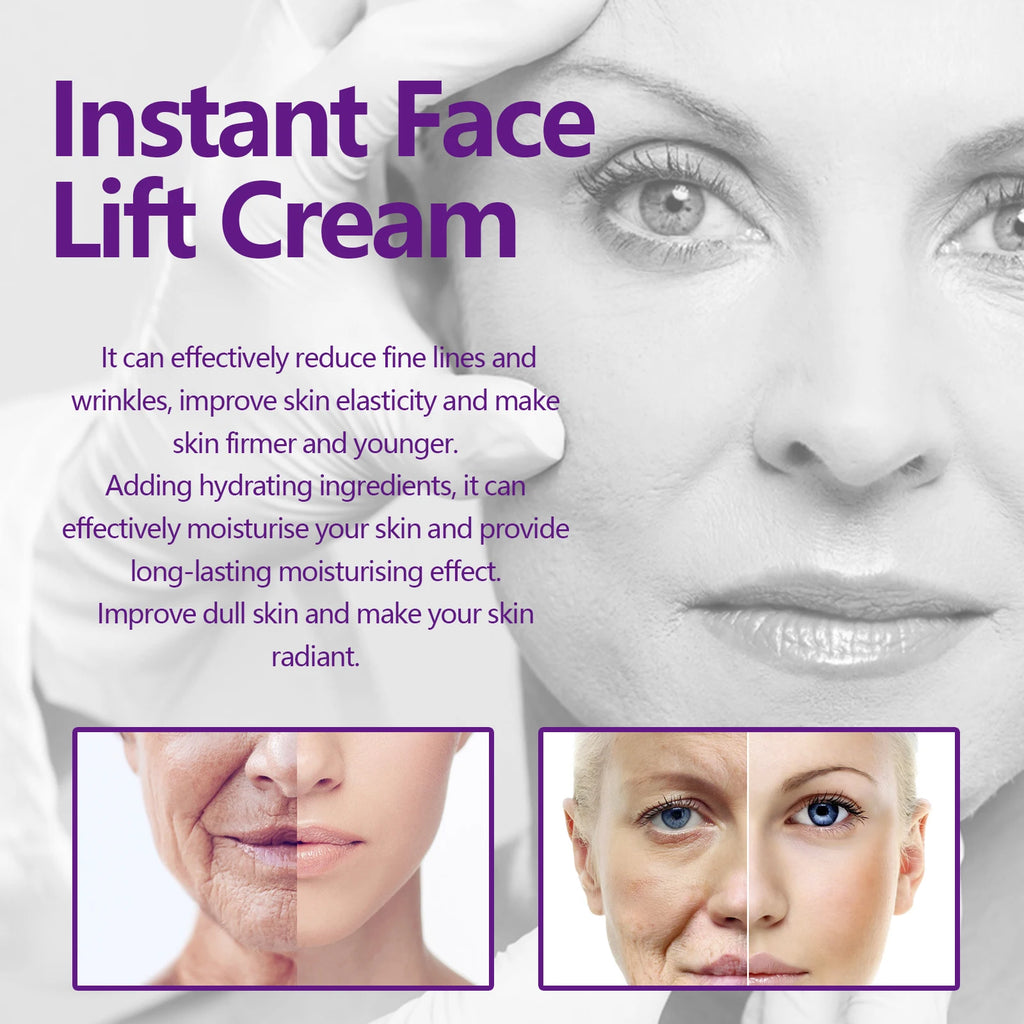 Hoygi Lifting Firming Face Cream Collagen Peptides Contouring Hydration All Skin Types Fast Absorbing Non-Greasy Zpaxo