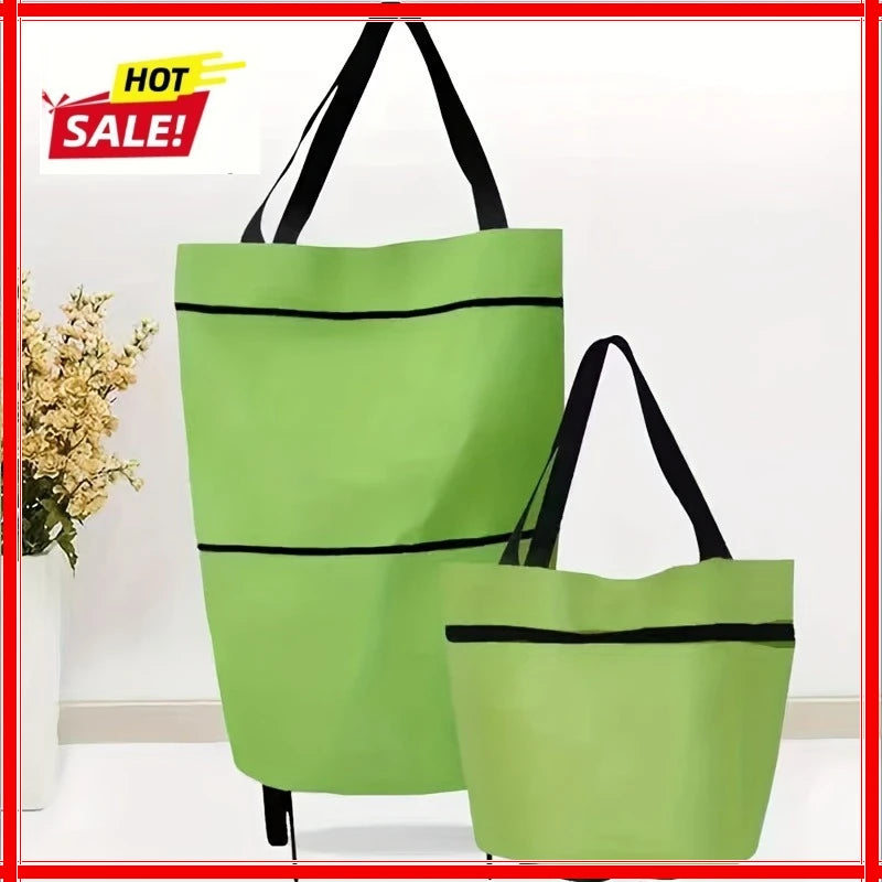Foldable Portable Shopping Cart with Wheels – Lightweight Foldable Shopping Cart Zpaxo