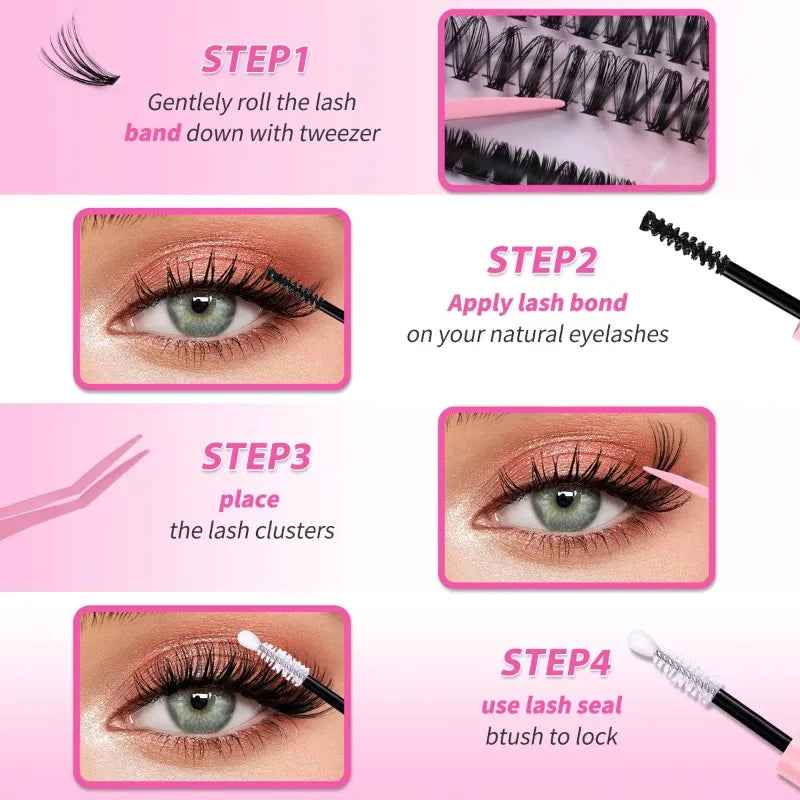 Lash Bond Seal Eyelash Clusters Lasting Double-ended Fixed Eyelashs