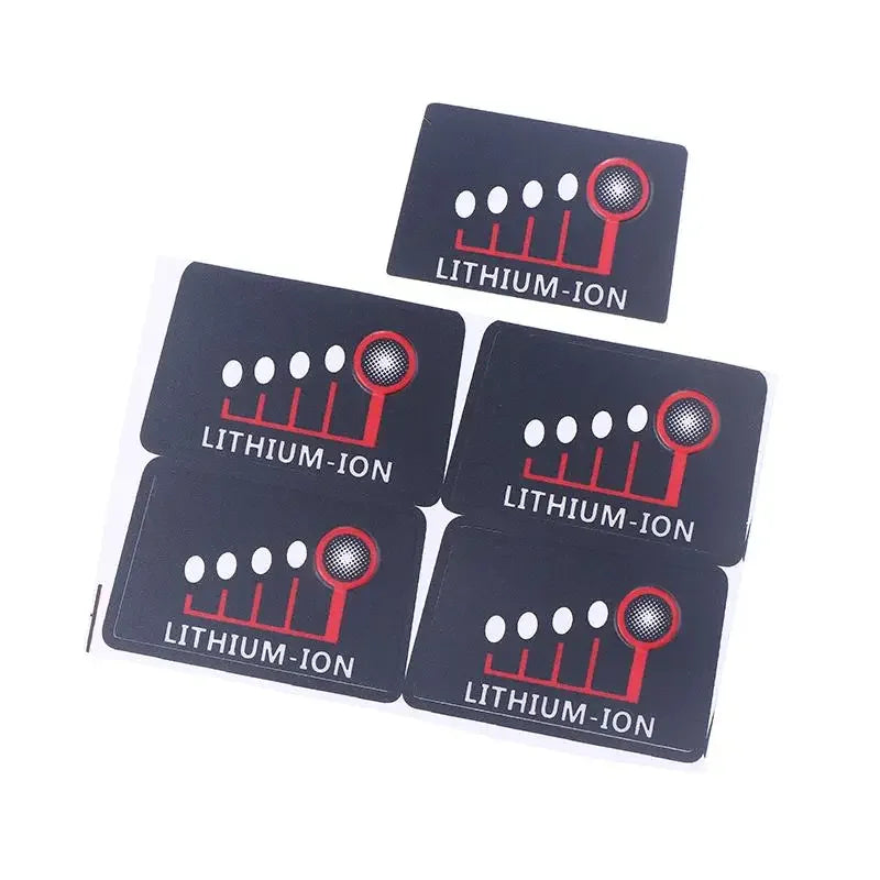 Black For M18 Lithium Battery LED Power Display Stickers LED Key Label For 18V 48-11-1815 Li-ion Battery Pack Zpaxo