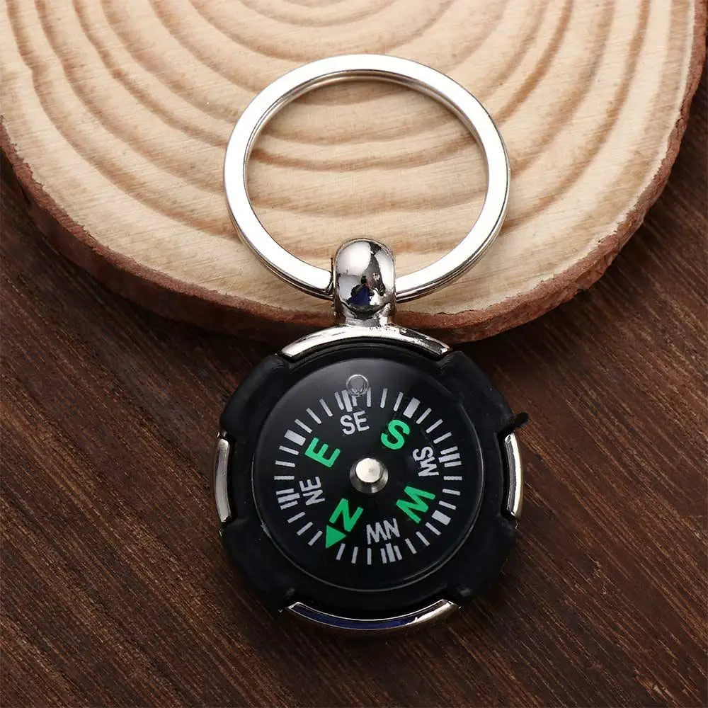 Hiking Navigator Accessories Carabiner Keyring Outdoor Key Chain Keychain Mini Compass Emergency Wild Compass Pocket Compass Zpaxo