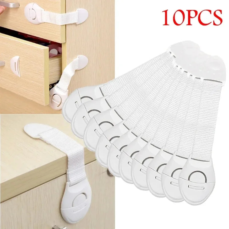 Child Safety Cabinet Locks – Baby-Proof Drawer & Door (5–10 Pack) Child Safety Lock Zpaxo