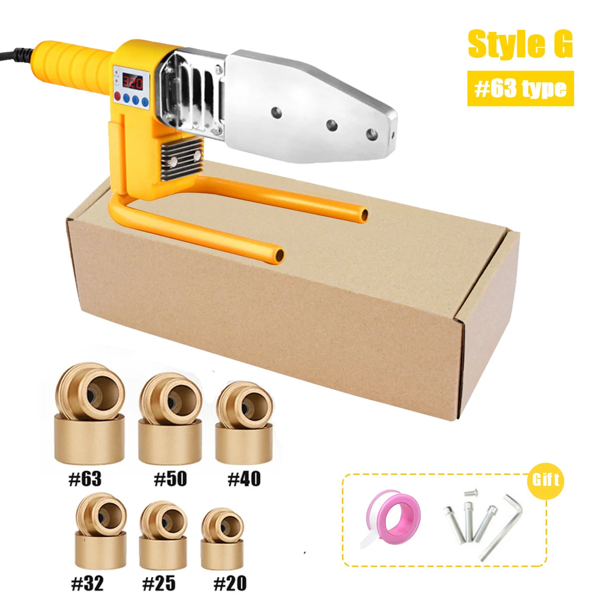 600 800 1000W Pipe Welding Machine Soldering Iron Plastic PB PP PE