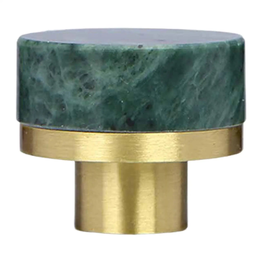 Brass Marble Drawer Pull Furniture Hardware Decorative Small Furniture Knob Elegant Cabinet Knob for Cabinets Bathroom Cupboard Zpaxo Green
