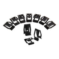 Black Rivet Interior Trim Plate Metal Clip Auto Fastener Clip Front Console Retainer Dashboard Fastener Dashboard Rivet Zpaxo 10pcs