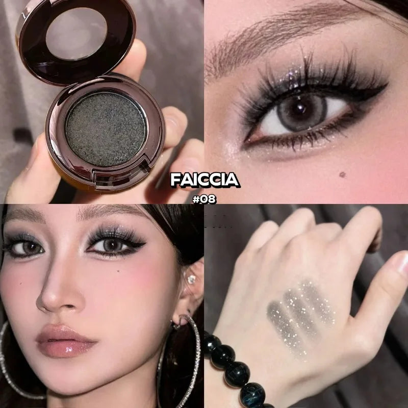 Metallic Glitter Eyeshadow Cream Chameleon Butterfly Green Shimmer Zpaxo 08
