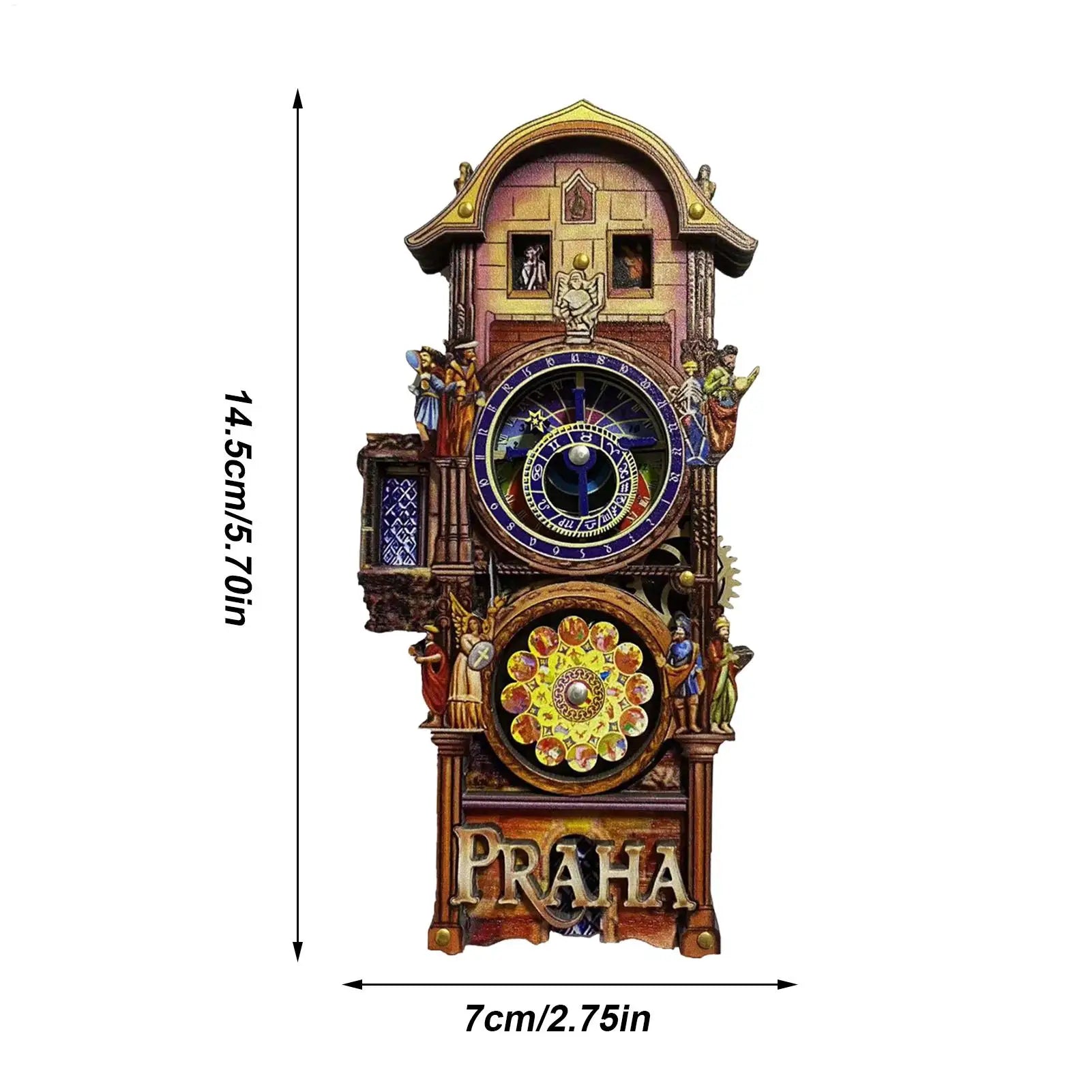 Fridge Magnets Astronomical Clock Tourism Collection Magnets Cultural Travel Souvenirs for Homeowners Photography Hobbyists Zpaxo