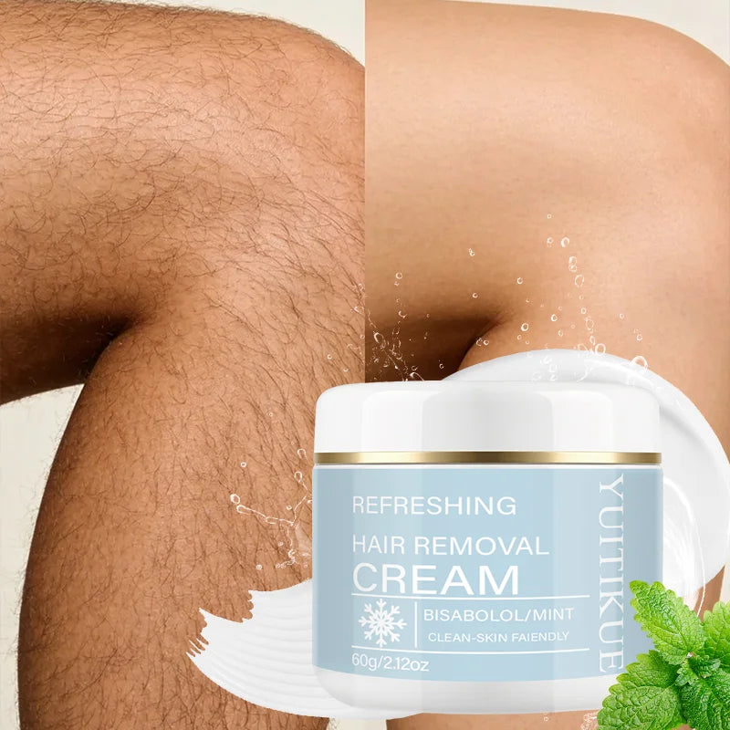 YUITIKUE Mint Hair Removal Cream – Pain-Free, Men & Women Hair Removal Cream Zpaxo