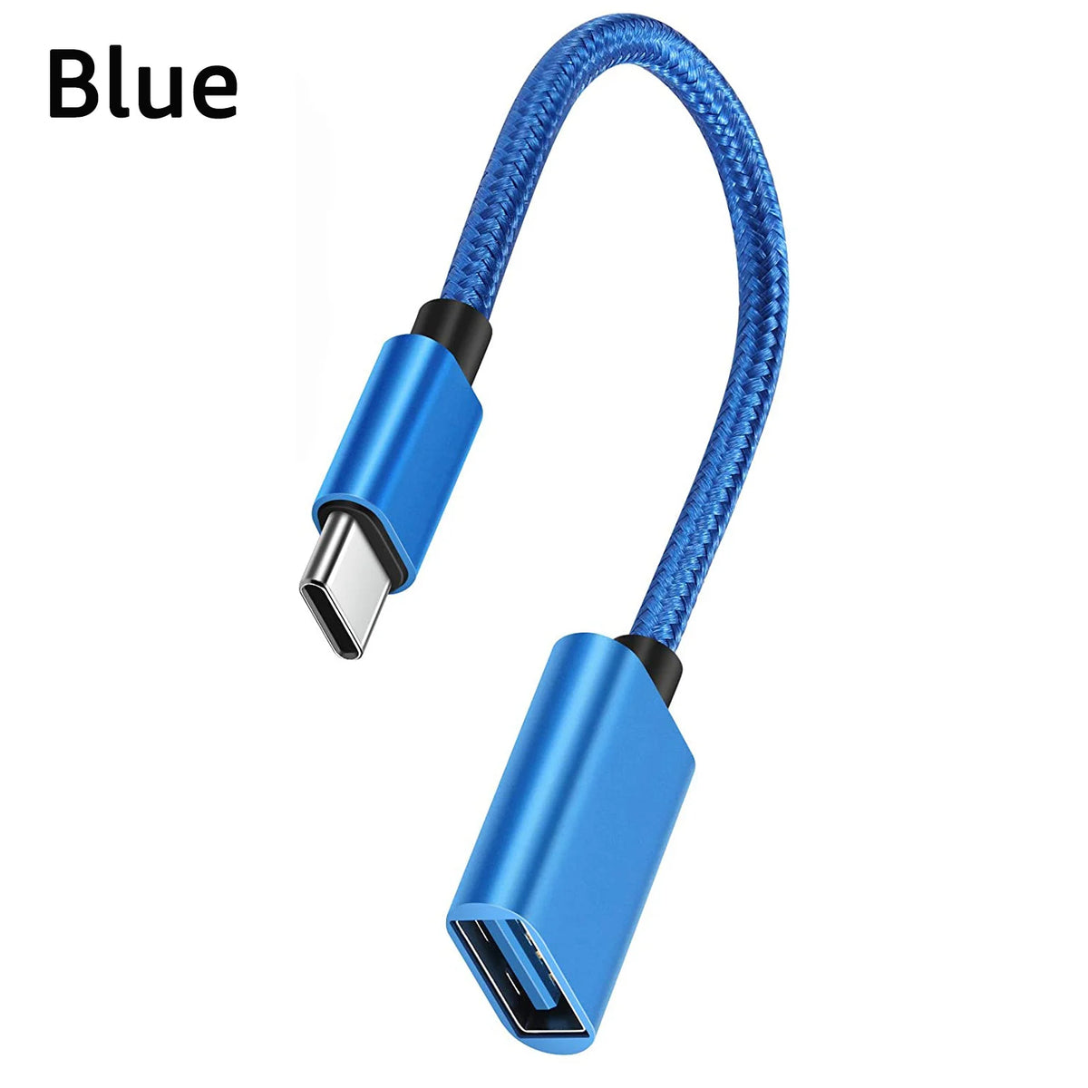 Type-c USB 3 0 OTG Adapter Cable Samsung S20 S10+ Xiaomi Mi 11 Zpaxo Blue