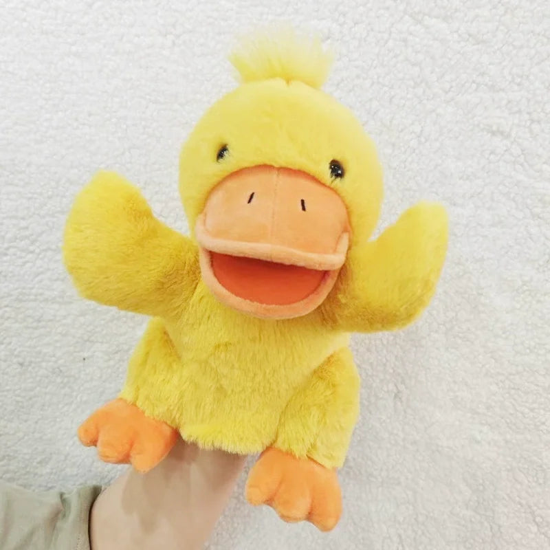 Animal Hand Puppets Kids Working Mouth Toddler Plush Toy Show Theater