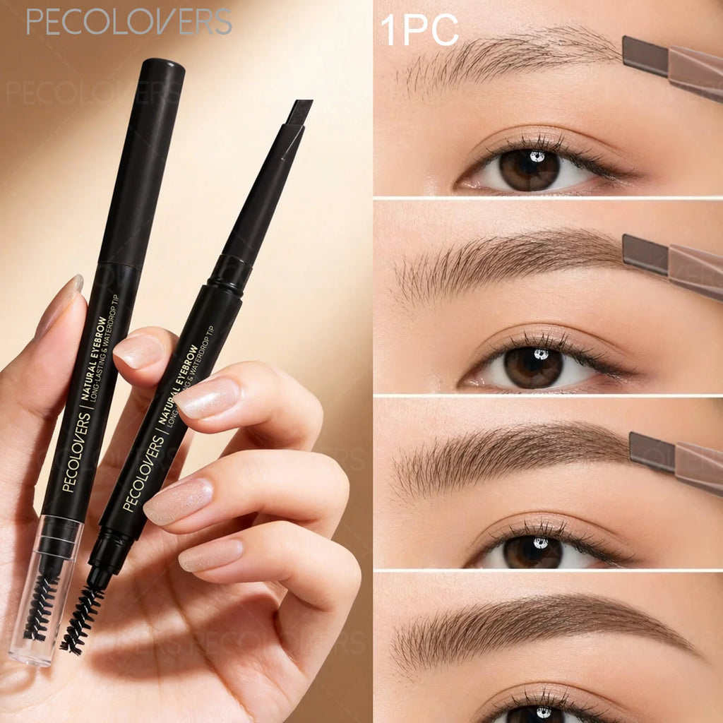 1pc Double-ended Waterproof Eyebrow Pencil - Long-lasting Eyebrow Precise Eyebrow Application, with Brush Tip for Easy Blending Zpaxo