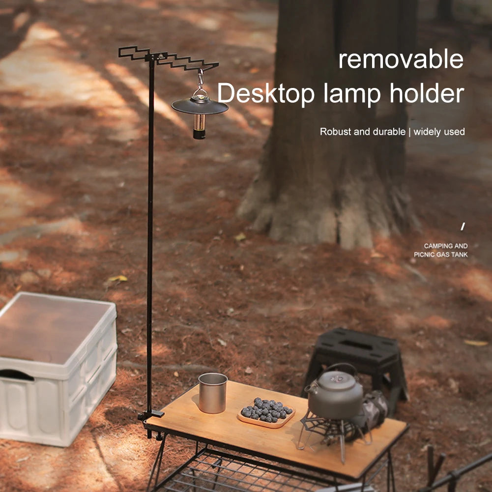 Portable Camping Light Holder Multi-purpose Hanging Stand Height
