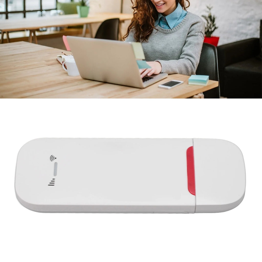 Portable Router Stable Support 10 Users Plug Play ABS 500Mbps LTE USB