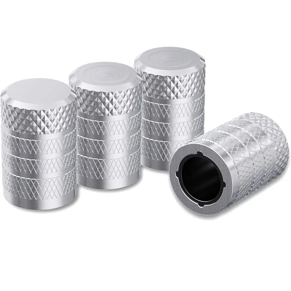 Aluminum Tire Valve Stem Caps 4-Pack – Universal Fit