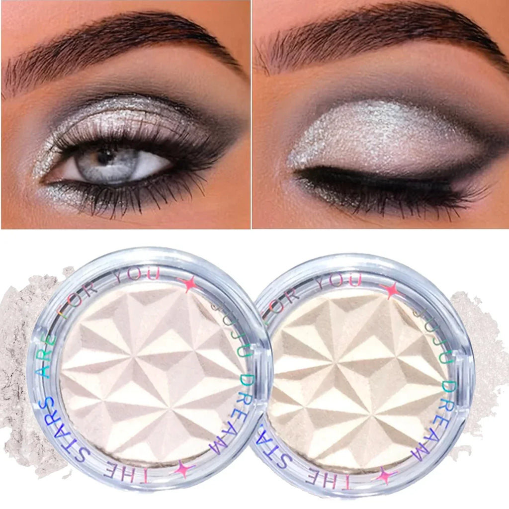 Shimmer Glow Highlighter – 2-Color Palette for Radiant Skin, Brighten & Contour, Festival & Party Makeup, Long-Lasting Shine Zpaxo