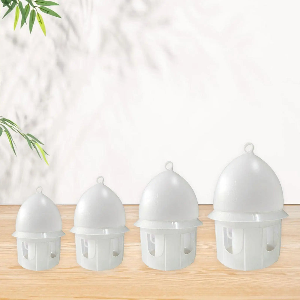 Pigeon Water Feeder Thickened Large Capacity Hanging Design Drinker Drinking Station for Chicken Dove Quail Parrot White Zpaxo