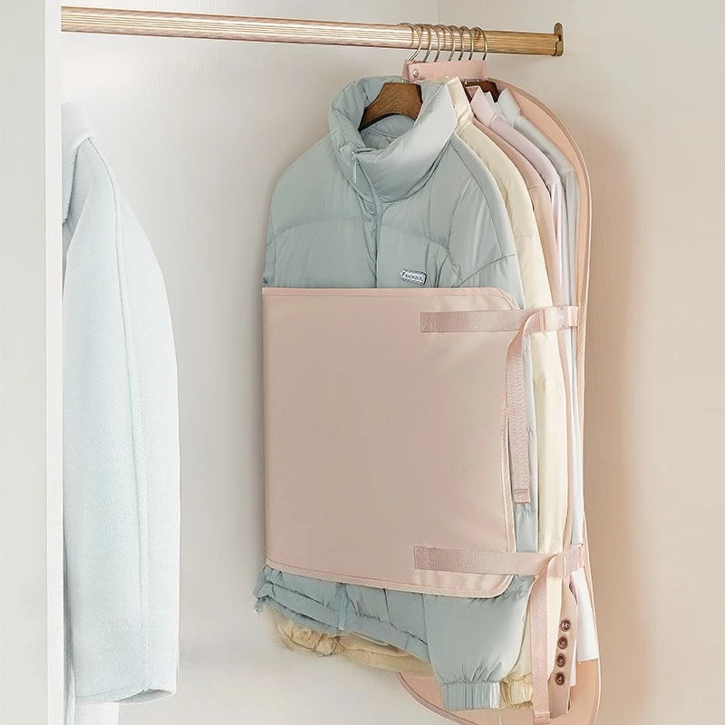 1pc Wardrobe Lazy Compressed Storage Board Dust Cover Storage Artifact Foldable Fabric Down Jacket Zpaxo