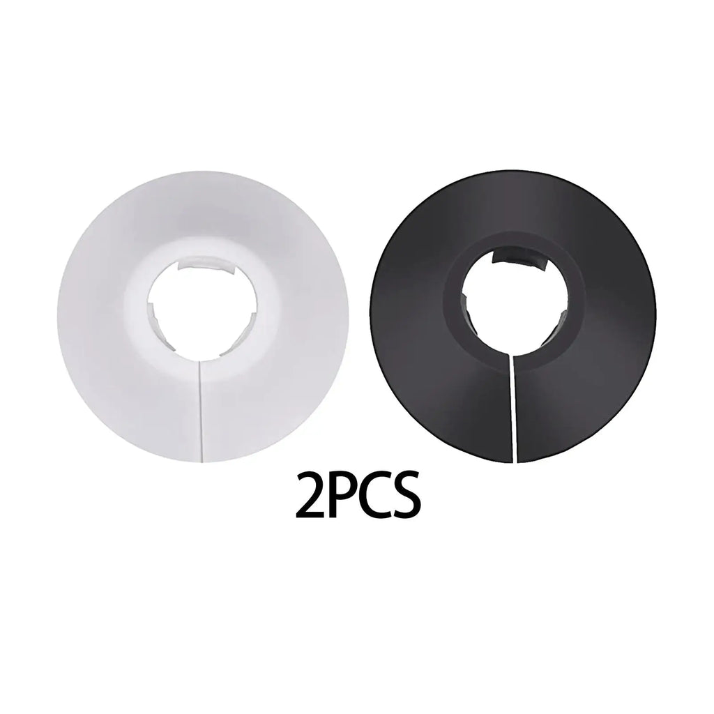 2-Pack Decorative Flange Pipe Cover Collars – PVC Wall Escutcheon Pipe Cover Collar Zpaxo