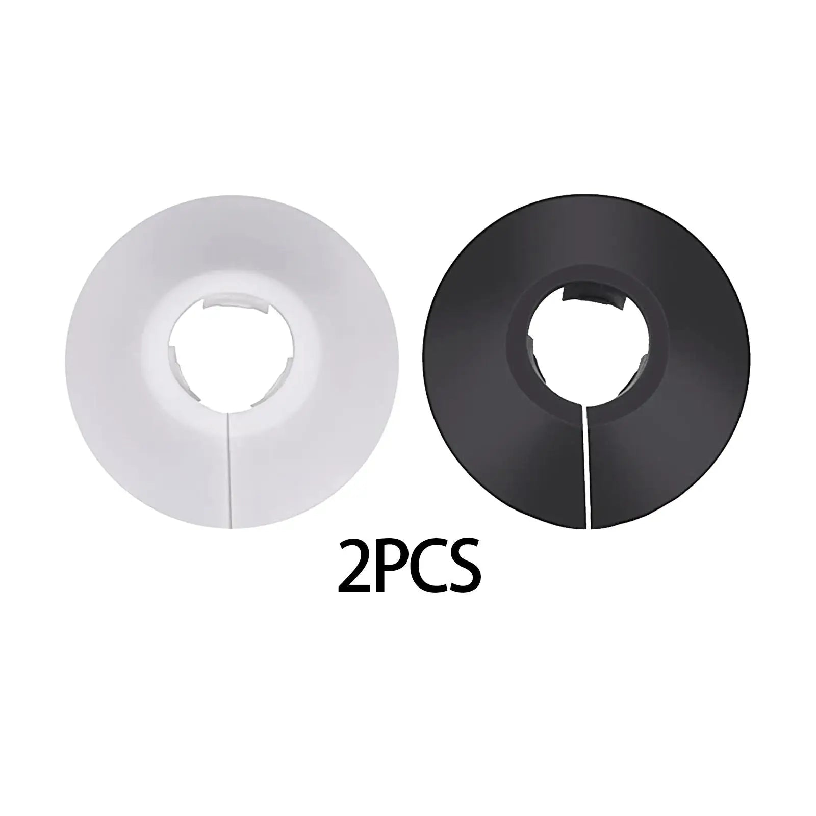 2-Pack Decorative Flange Pipe Cover Collars – PVC Wall Escutcheon Pipe Cover Collar Zpaxo