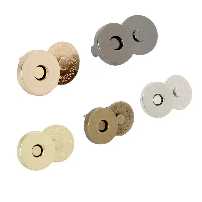 10sets Lot Magnetic Snap Fasteners Clasps Buttons Handbag Purse