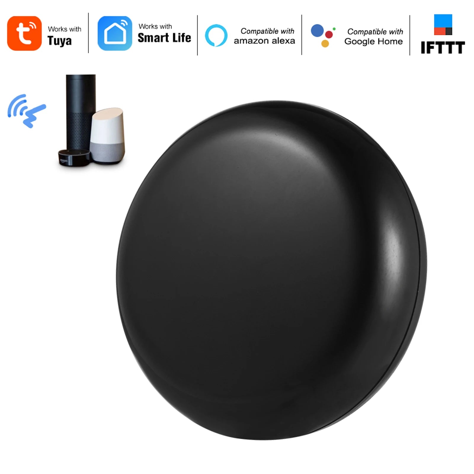 WiFi-IR Remote Control 2.4Ghz Enabled Infrared Universal Remote Controller For Air Conditioner TV DVD Using Tuya Smart Life APP Zpaxo