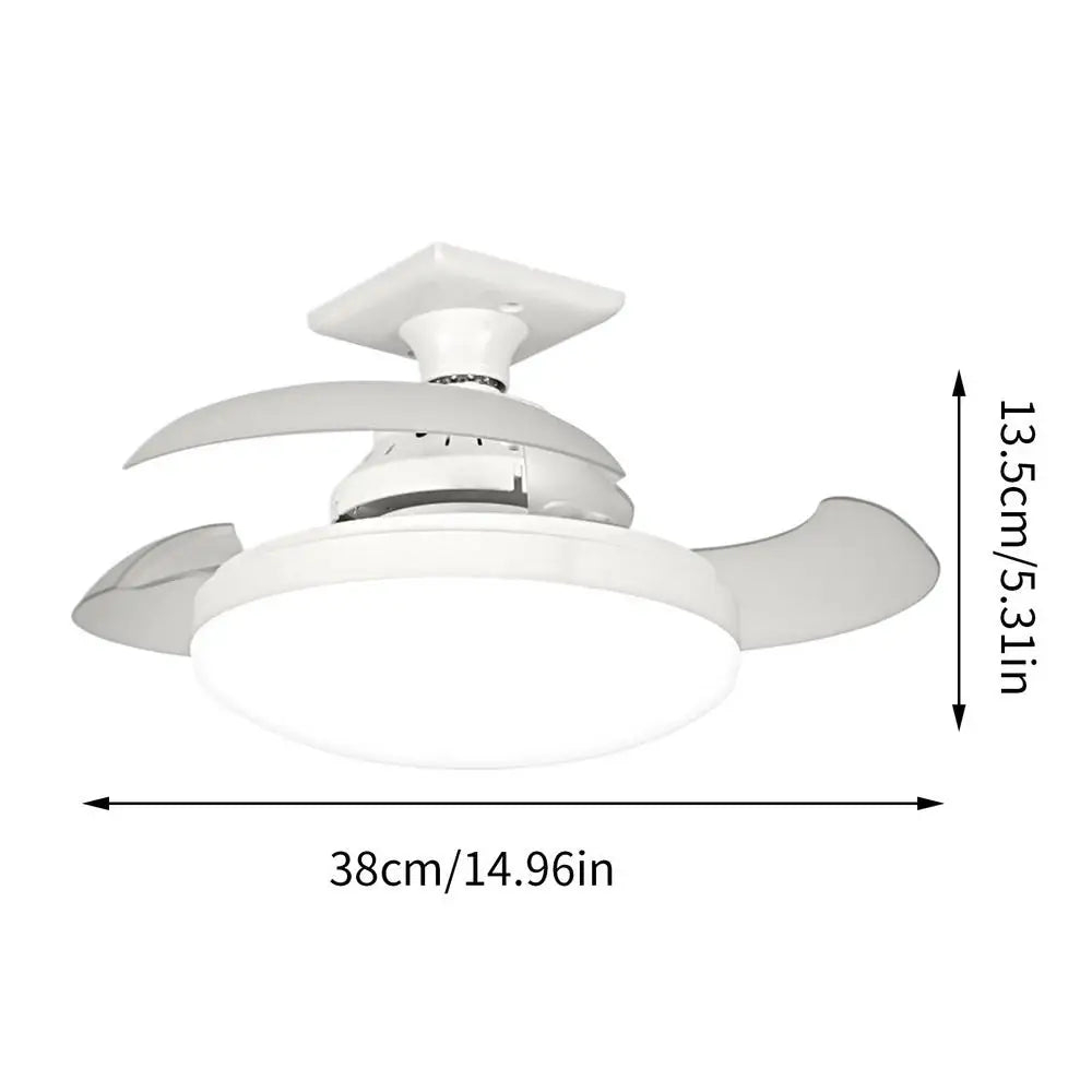 Ceiling Fans Lights Remote Control Retractable Fan Multi-functional