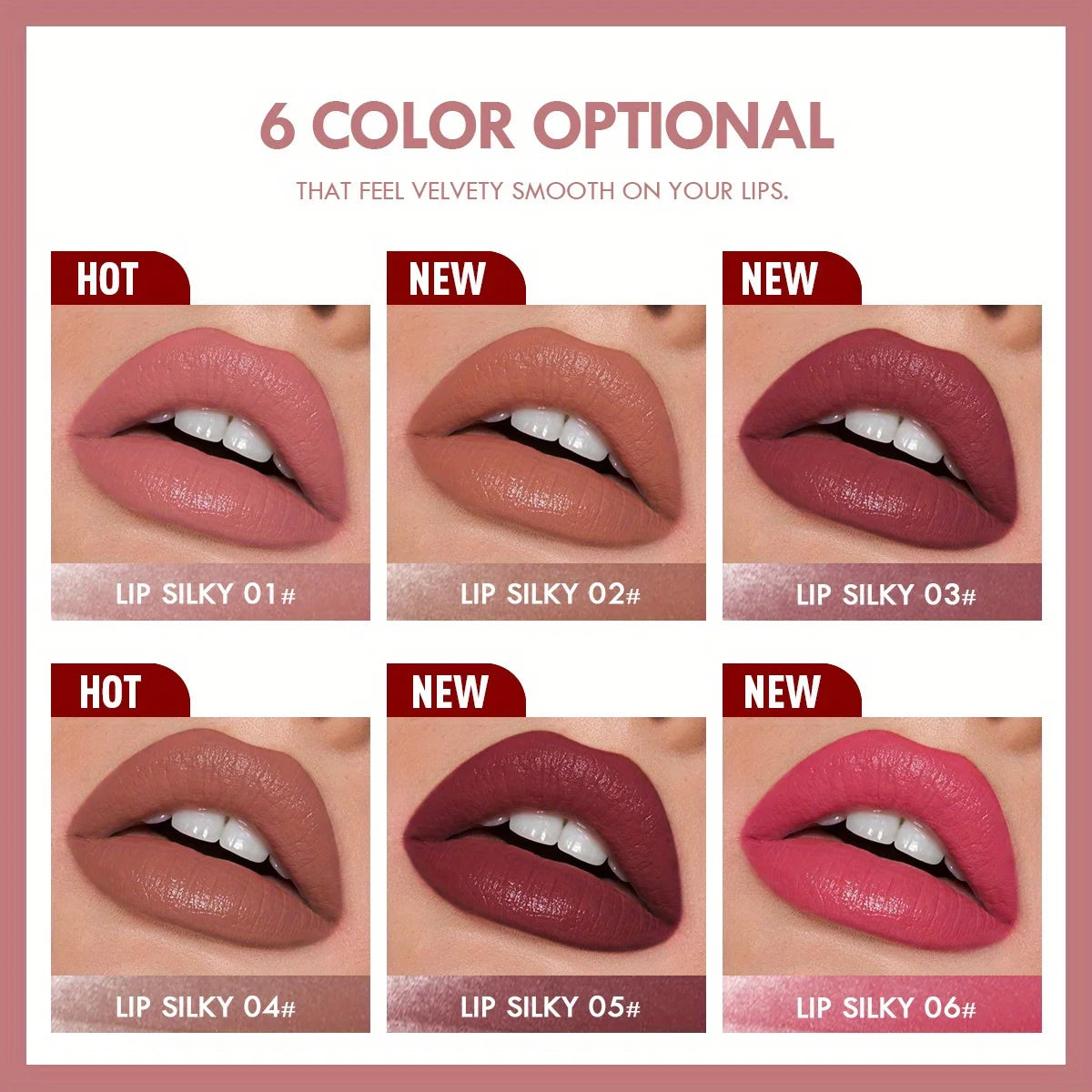 Matte Lipstick Pencil Waterproof Long Lasting Non-Stick Cup Lip Stain Tint Cosmetic Nude Lipstick Pen Makeup Maquillage Zpaxo