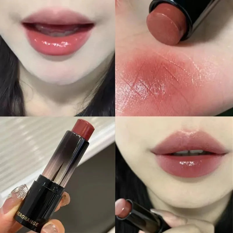 Low Saturation Light Lipstick Nude Brown Long Lasting Moisturizing Zpaxo 06