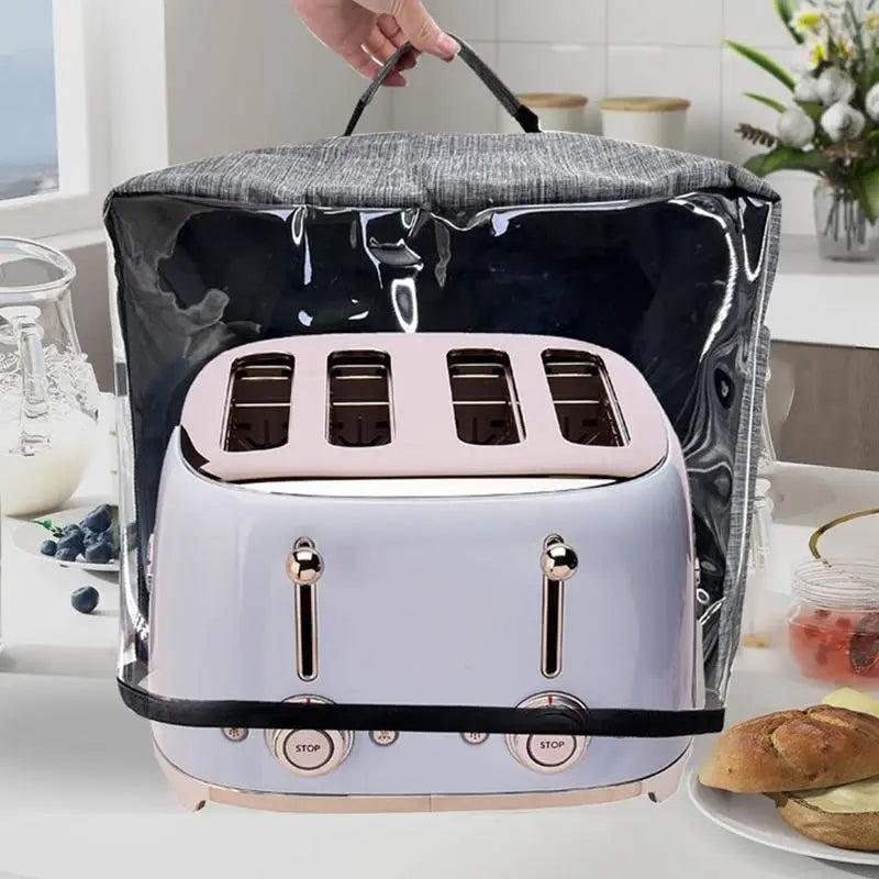Oxford Cloth Air Fryer Cover Waterproof Air Fryer Cover Toaster Dust Cover with Pockets Compatible with Cuisinart4Slice Toaster Zpaxo