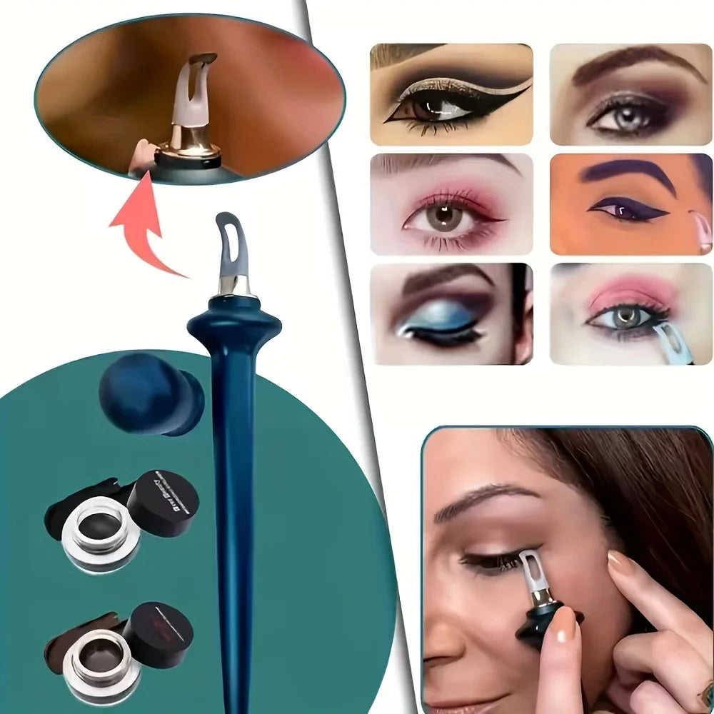 Silicone Eyeliner Brush Waterproof Non-smudge Auxiliary Tool Zpaxo