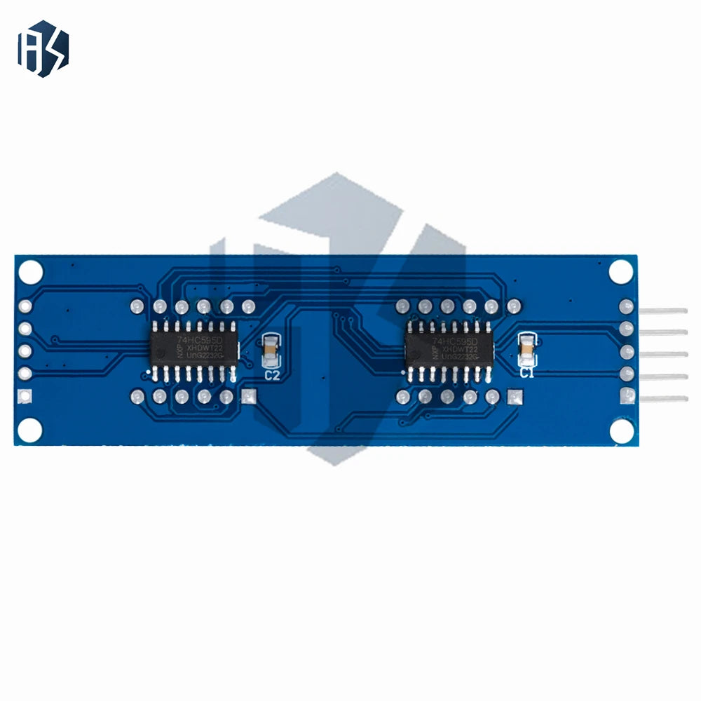 BAISHUN 8-Digit Red Segment Driver Board 74HC595 3-Wire Serial LED Zpaxo