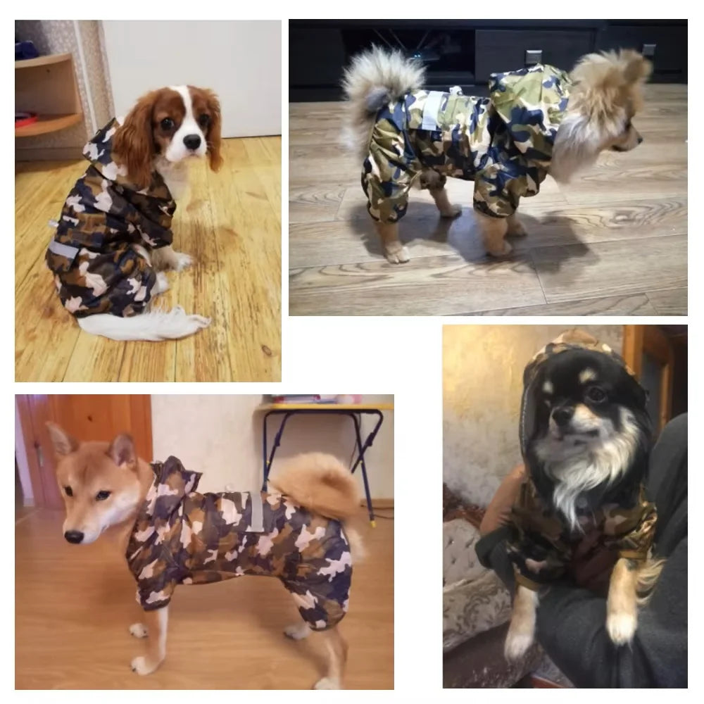 Dog Rain Coat Clothes Puppy Casual Cat Raincoat Waterproof Jacket