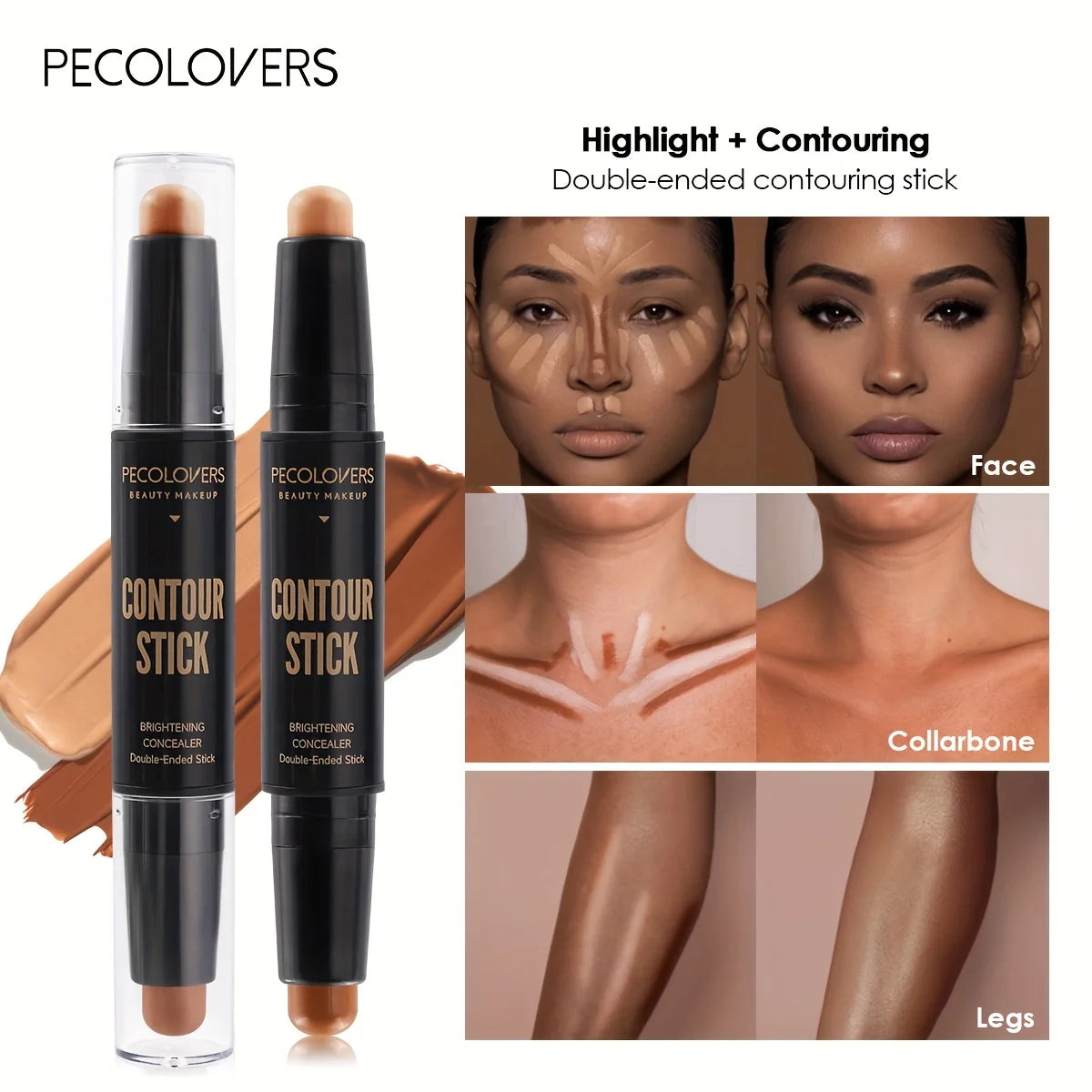 Face Concealer Contouring For Face Bronzer Beauty Contour Makeup Base Foundation Cream For Women's Cosmetics New Zpaxo