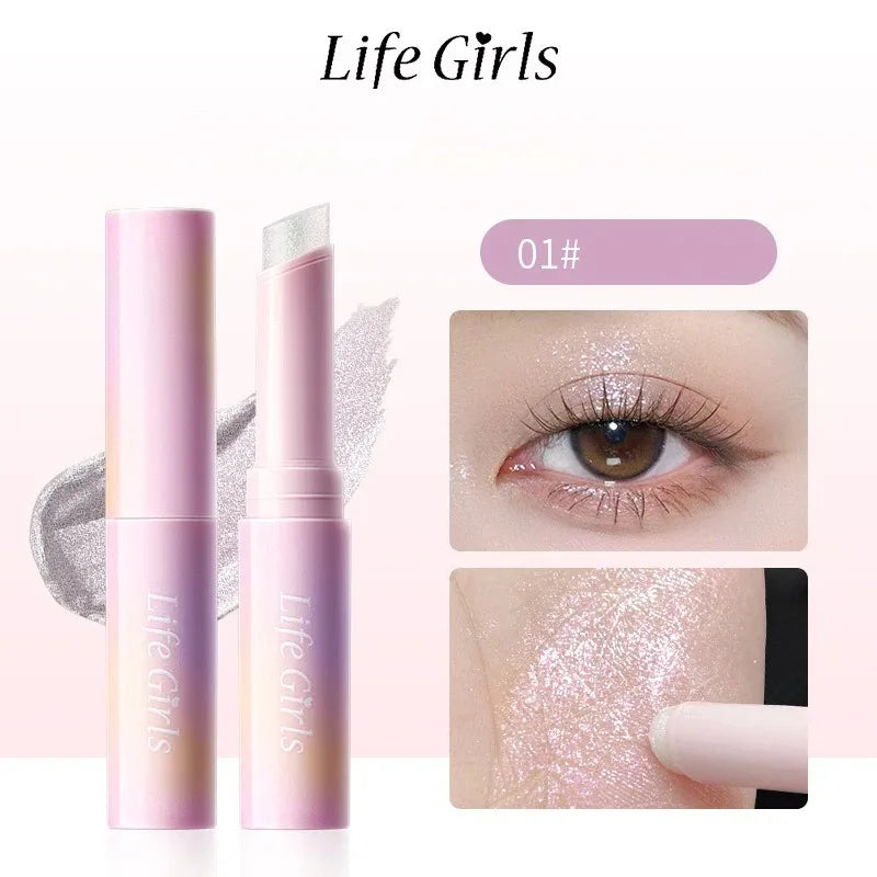 Watery Jelly Eyeshadow Stick Multi-color Pearlescent Glitter Zpaxo A-01