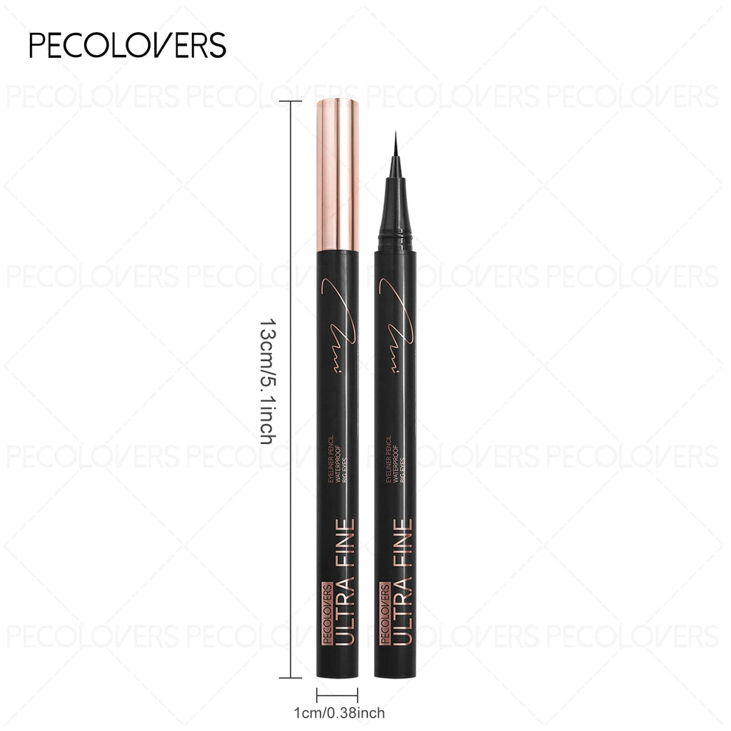 1PC Ultra-fine Tip Waterproof Liquid Eyeliner, Smudge-proof, Smooth Application, Black, Quick-drying, A Must-have for Beginners Zpaxo