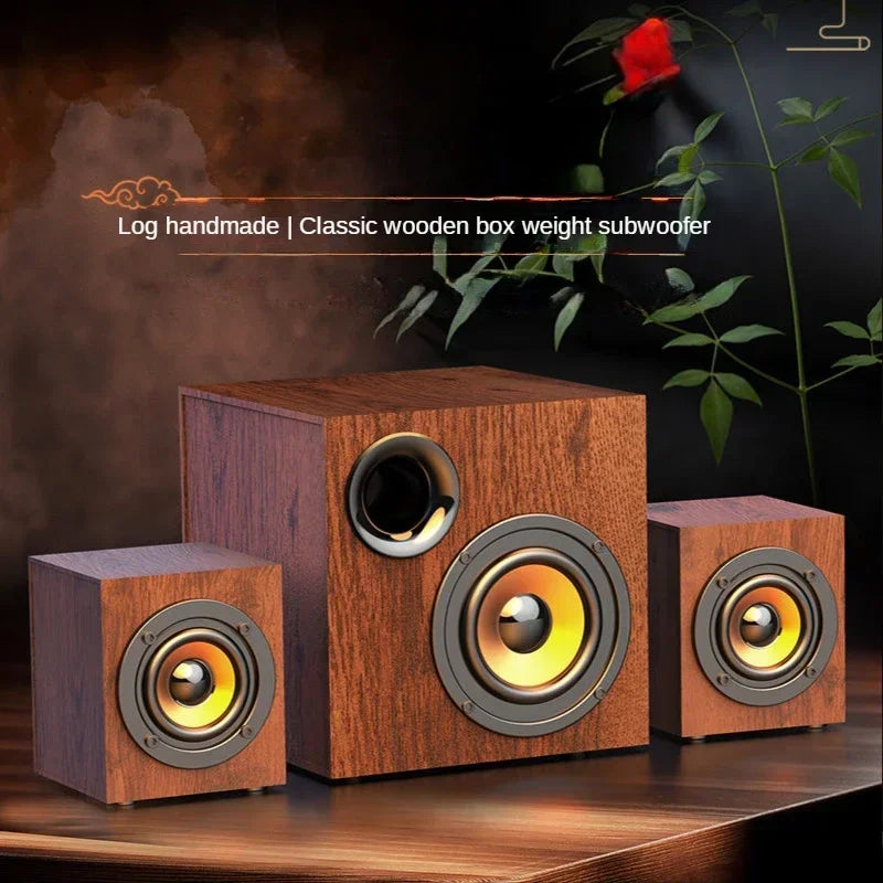 Computer Audio Full Set of Wired Outside The Loudspeaker Active Living Room Heavy Subwoofer Large Volume Professional Zpaxo