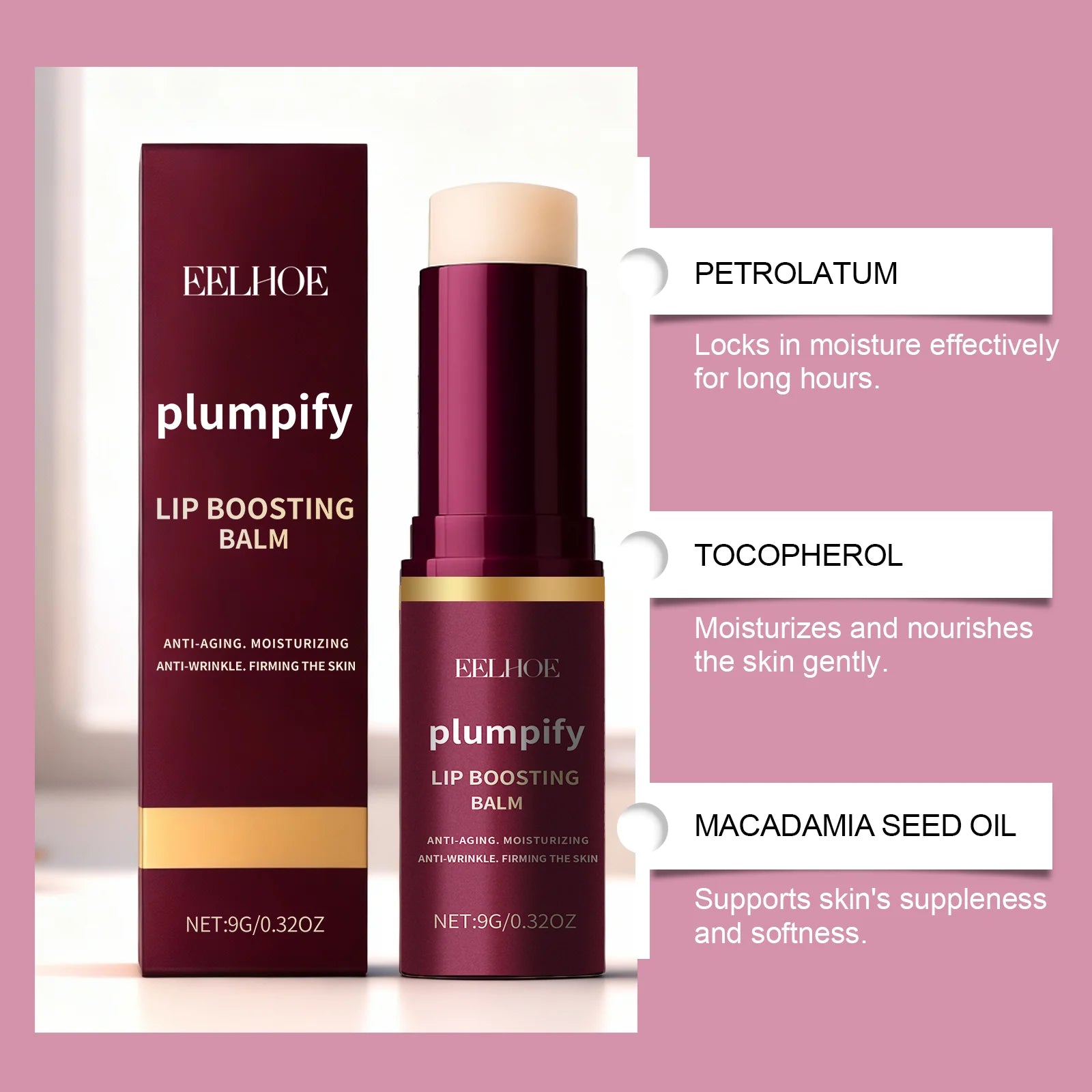 EELHOE Plumpify Lip Balm – Plumping, Moisturizing & Repair Lip Plumping Balm Zpaxo