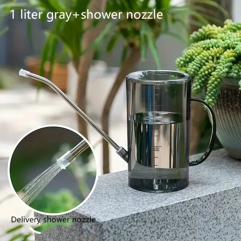 Long Nozzle Watering Can – Indoor & Outdoor Plant Kettle Watering Can Zpaxo Gray
