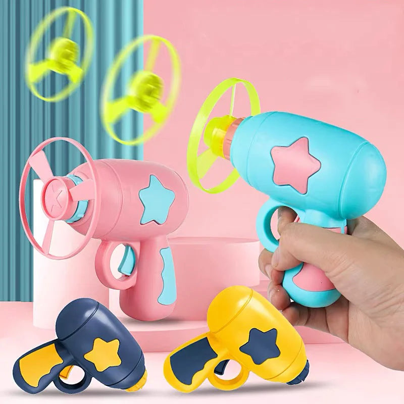 Funny Cat Toy Interactive Play Pet Training Mini Flying Disc Windmill