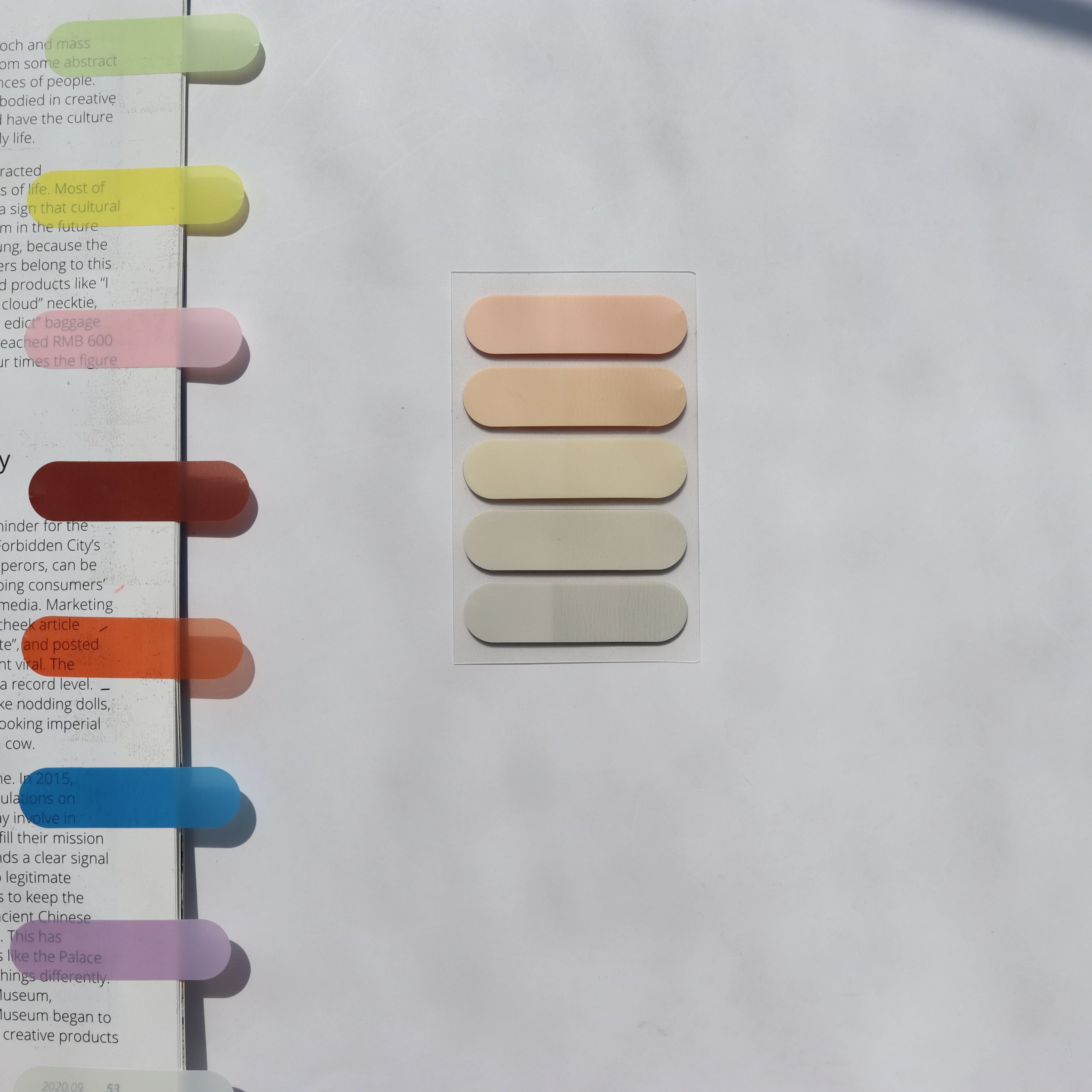 100sheets Transparent Sticky Notes Self-Adhesive BookMarker Annotation Reading Book Clear Tab Kawaii Cute Stationery Zpaxo