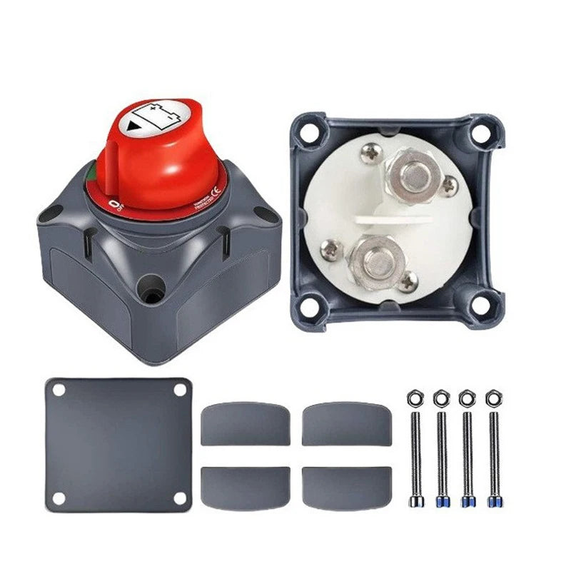 Battery Disconnect Switch 12V–48V 275A Cut-Off | M10 Marine & Car