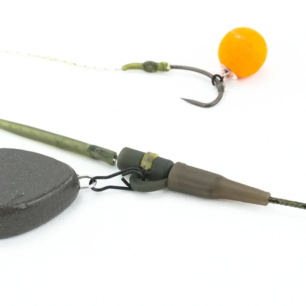 Carp Fishing Lead Core Helicopter Rigs 3-Pack – 45LB Braided Carp Fishing Rig Zpaxo